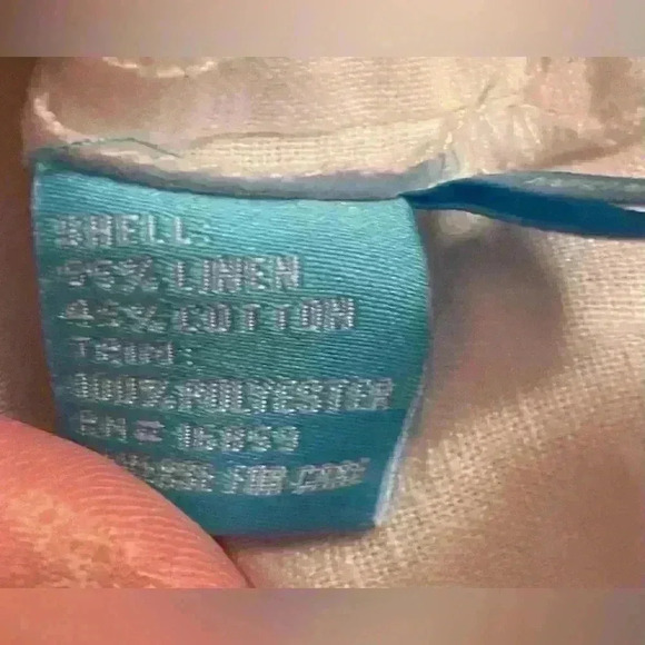 J. McLaughlin white, sleeveless blouse with eyelet detailing/pop pop sleeves; S - Picture 8 of 9